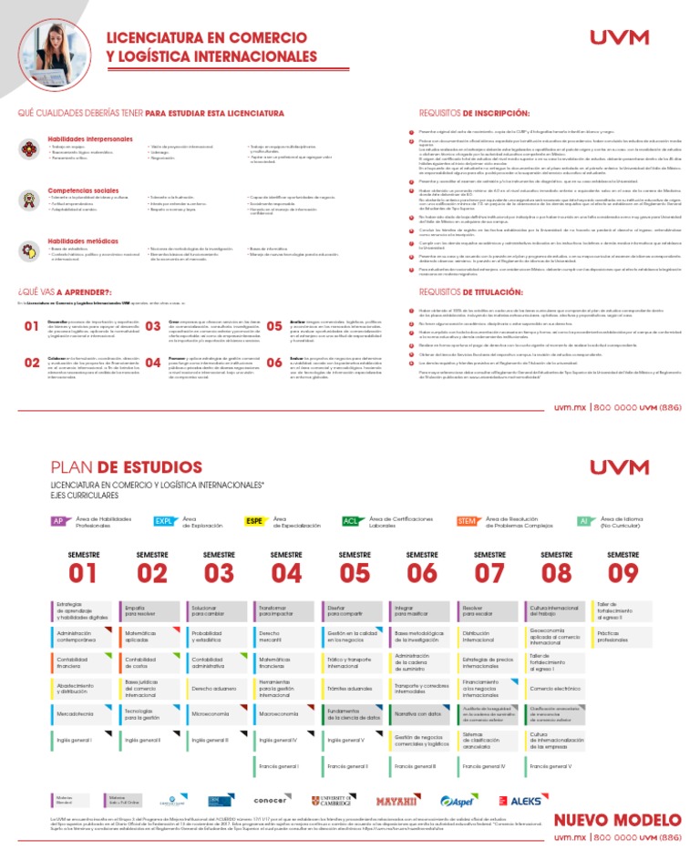 Requisitos y Plan de Estudios UVM Comercio | PDF | México | Comercio