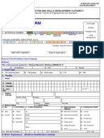 TESDA Application Form for Shielded Metal Arc Welding Assessment