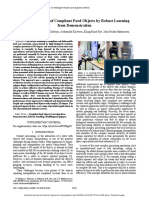 Robotic Handling of Compliant Food Objects by Robust Learning From Demonstration