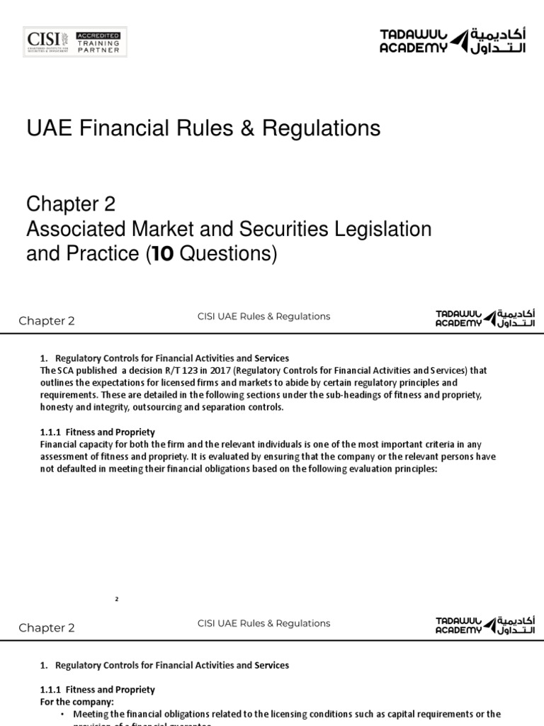 Chapter 2 RISK IN FINANCIAL SERVICES CISI Notes 2 PDF