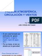 Presión atmosférica, circulación y vientos