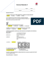 Ciencias Naturales 4 Evaluacion Trimestre 3 Solucionario