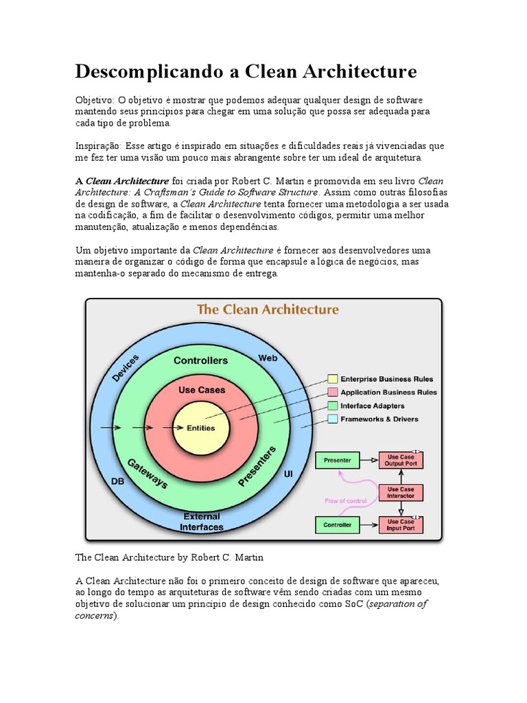 Descomplicando a Clean Architecture | PDF
