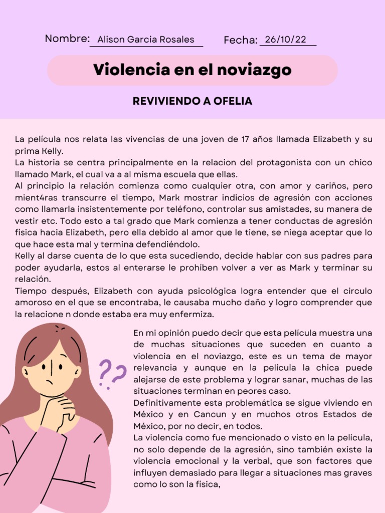 Violencia en el Noviazgo Adolescente | PDF | Violencia | Amor