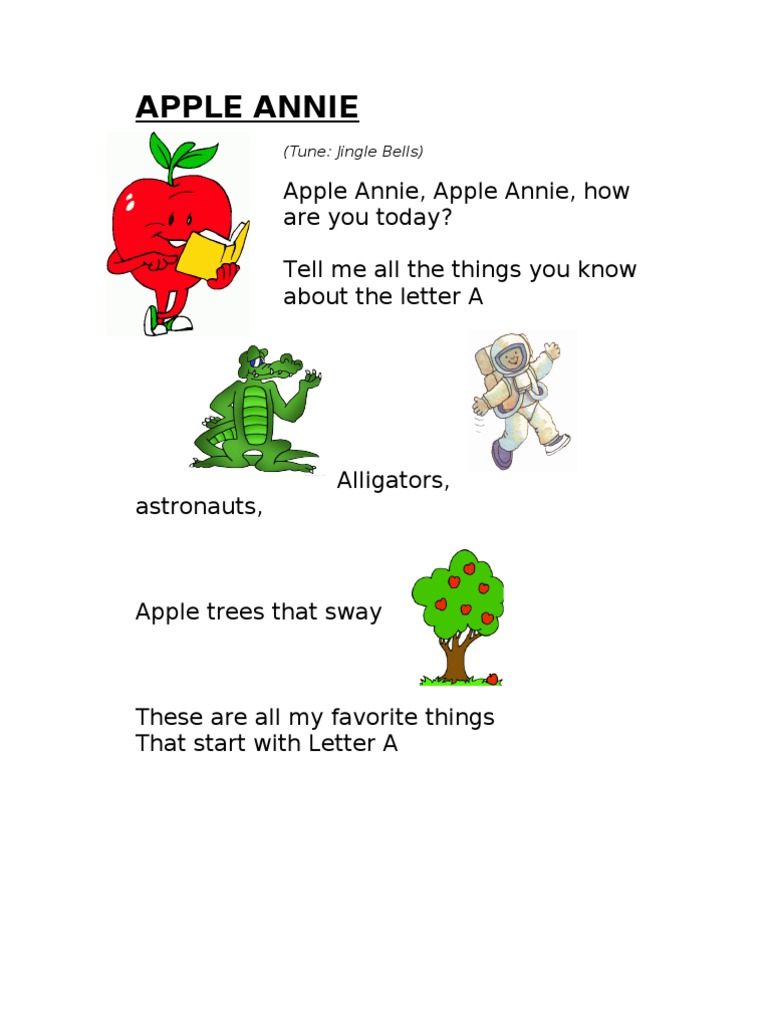 Apple Annie: Apple Annie, Apple Annie, How Are You Today? Tell Me All ...