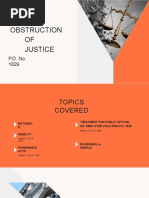 Obstruction of Justice