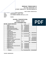 Sekolah Tinggi Ilmu Ekonomi: Zalzabil Tranportation. Neraca Saldo Per 3 Desember 2019