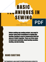 Basic Techniques in Sewing