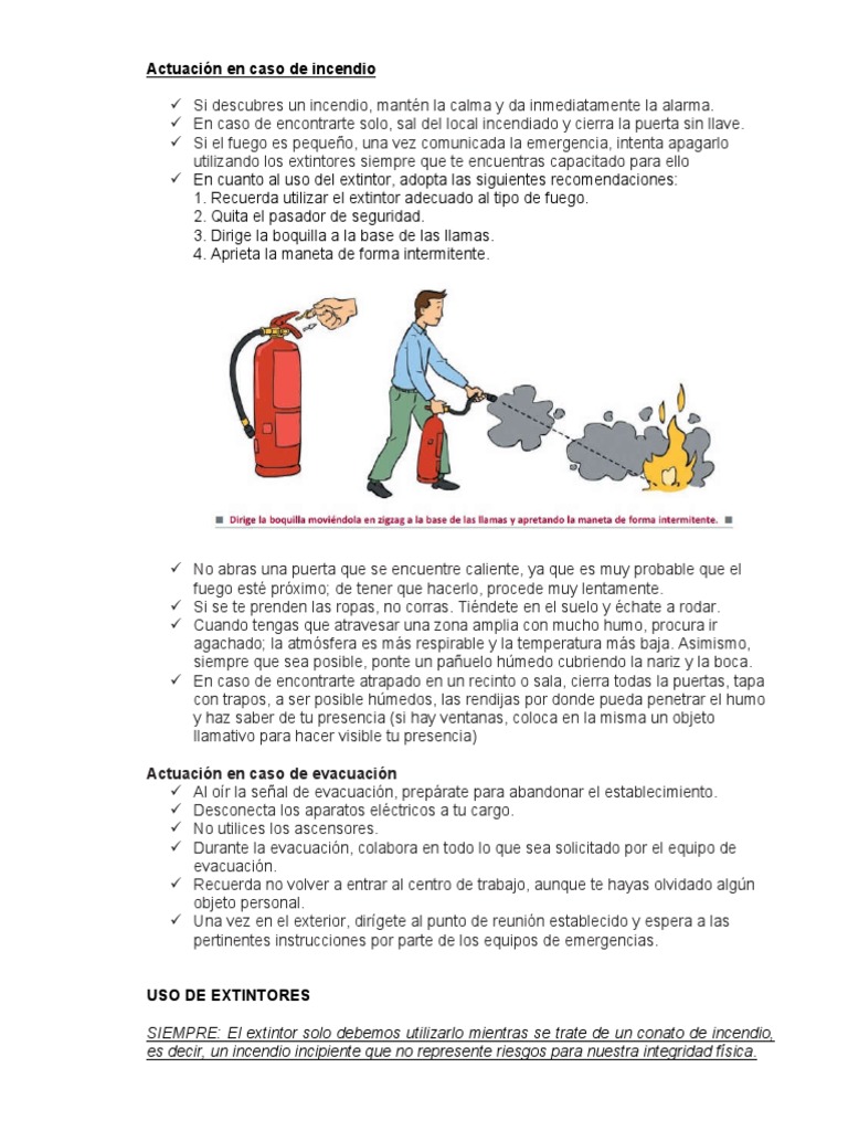 Modulo 5 - Actuacion en Caso de Incendio, PDF