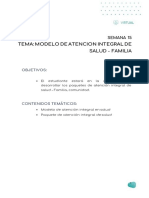 Tema: Modelo de Atencion Integral de Salud - Familia: Objetivos