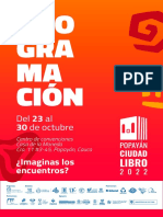 Popayán Ciudad Libro 2022: Programación de charlas y conversatorios