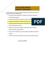 Evaluación Parcial Del Curso de Derecho Tributario I