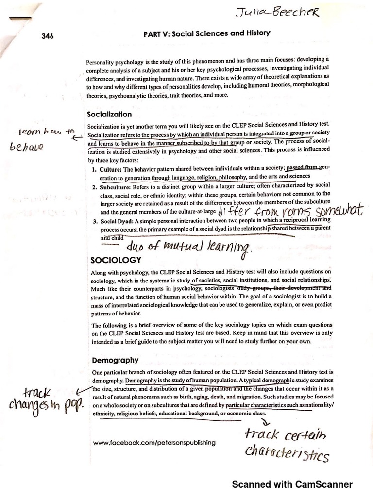 CLEP Study Guide PDF