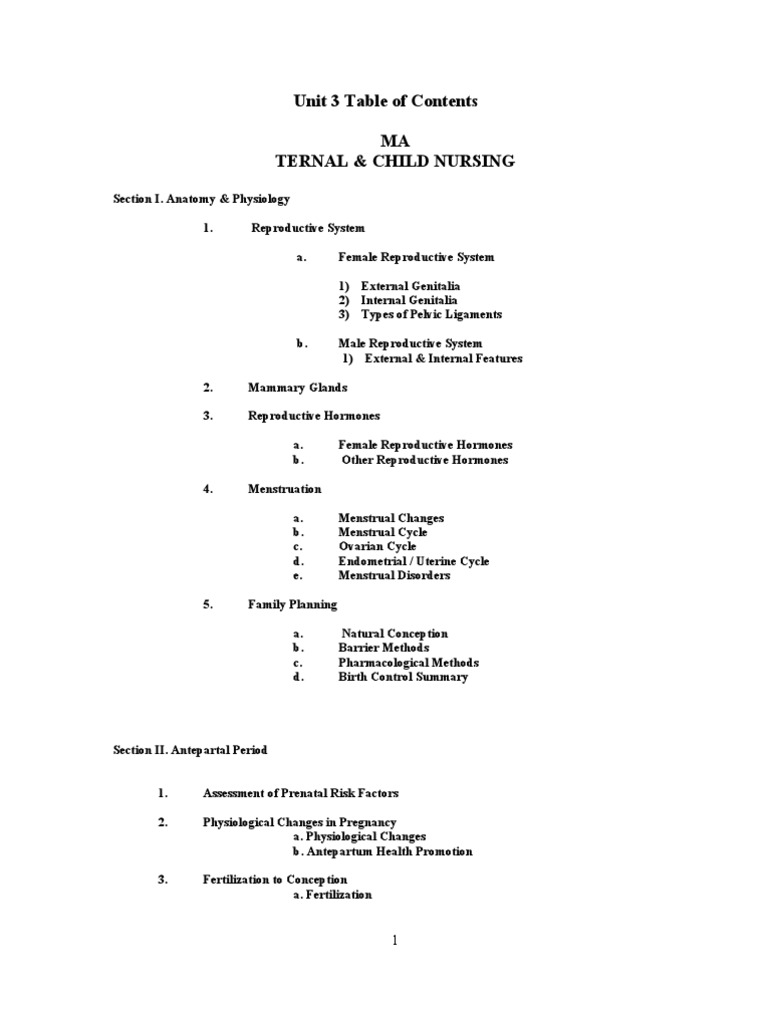 Maternal Nursing PDF Menstrual Cycle Luteinizing Hormone