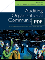 L 02 Hargie y Tourish 2009 Auditing Organizational Communication