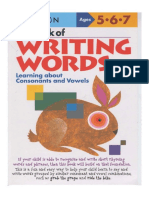 Ages 567 - My Book of Writing Words - Learning About Consonants and Vowels