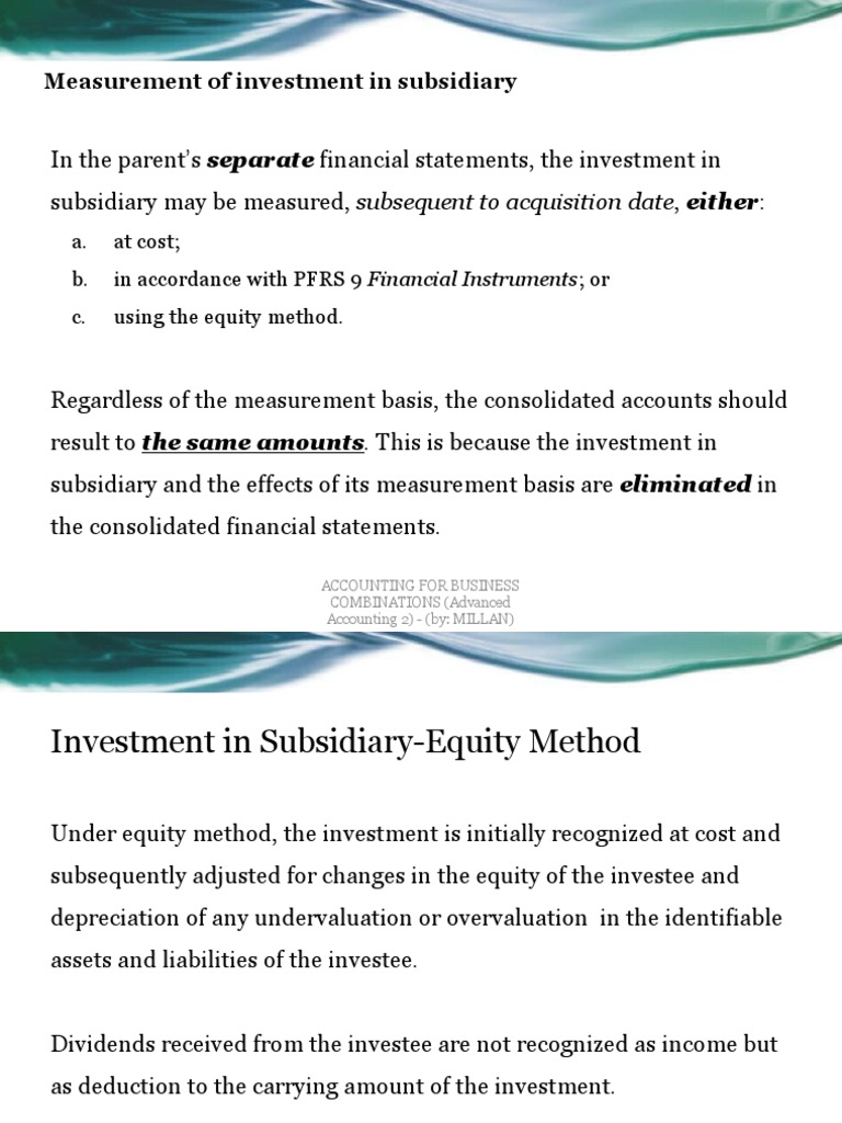 Chapter 7 Consolidated FS - Part 4 | PDF | Investing | Consolidation ...