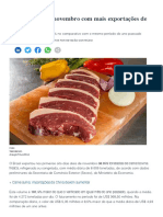 5 - Brasil Começa Novembro Com Mais Exportações de Carne Bovina