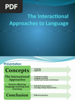 The Interactional Approaches To Language