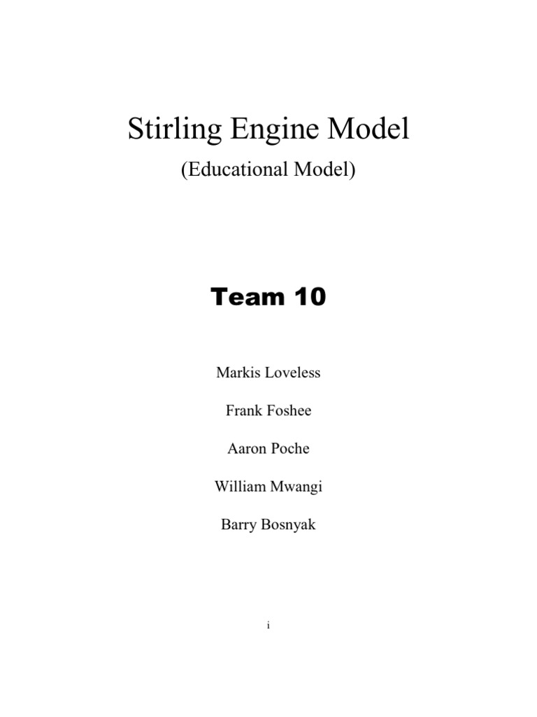 Solar Stirling Engine Plans for Home | PDF | Internal Combustion Engine ...