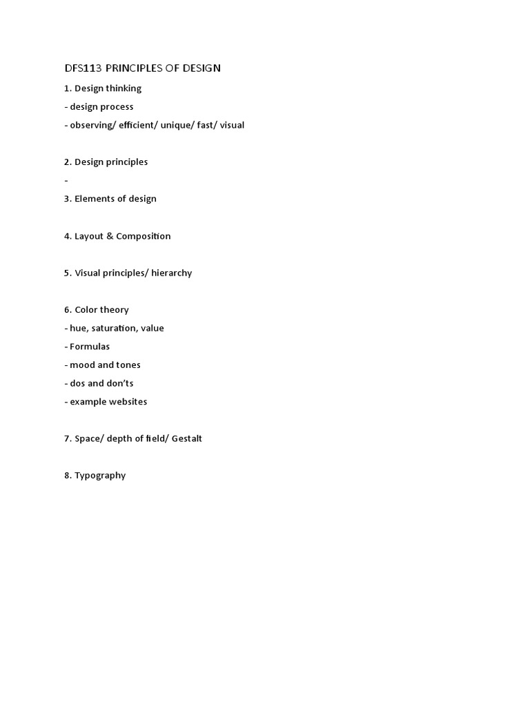 Principles of Design Overview | PDF | Art