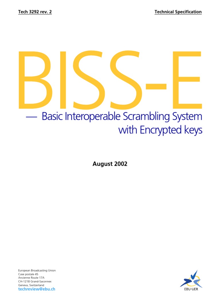 Basic Interoperable Scrambling System With Encrypted Keys | PDF ...