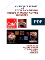 Evaluation & Changin Trends in Indian Coffee Industry Final