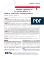 A Single Topical Fluralaner Application To Cats and To Dogs Controls Fleas For 12 Weeks in A Simulated Home Environment