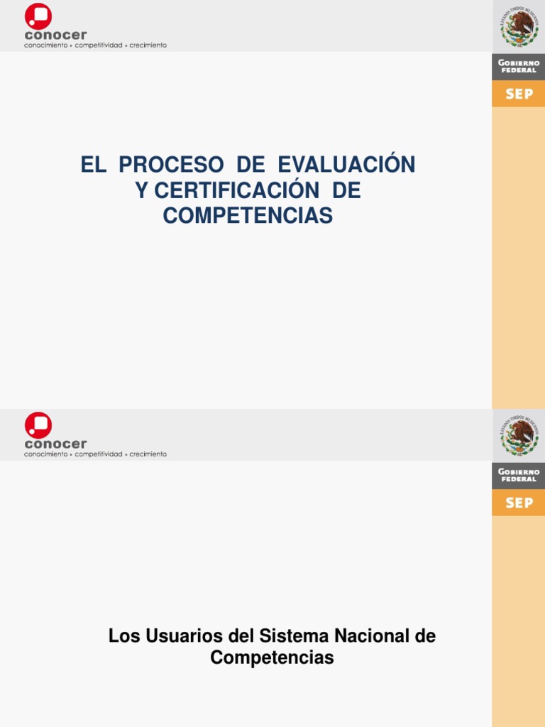 2.proceso de Evaluación y Certificación de Competencias Laborales | PDF