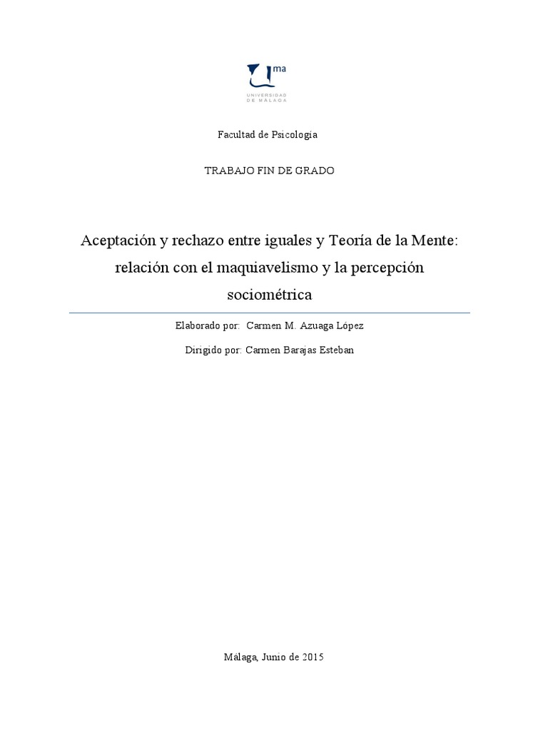 Aceptacion y Rechazo Entre Iguales PDF