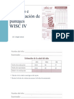 Revisión e Interpretación de Puntajes WISC IV