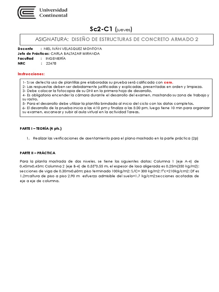 SC2 C1 Jueves | PDF