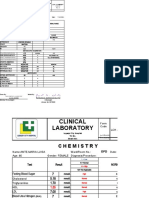 Semen and Chemistry Analysis Results