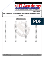 2018 Answer Key