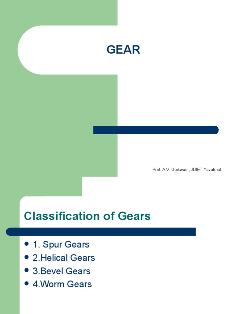 Gear Train New | PDF | Gear | Mechanics