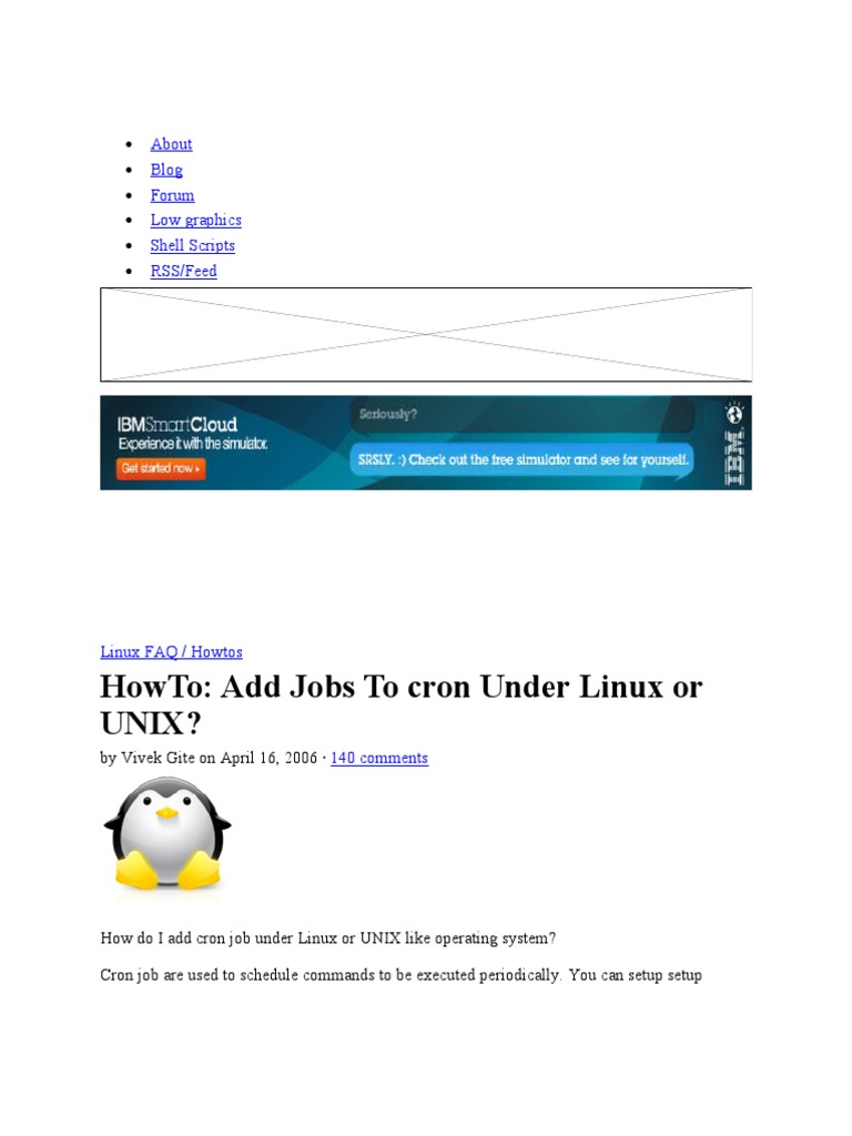 Cron Scheduling Simple | PDF | Unix Software | Information Technology ...