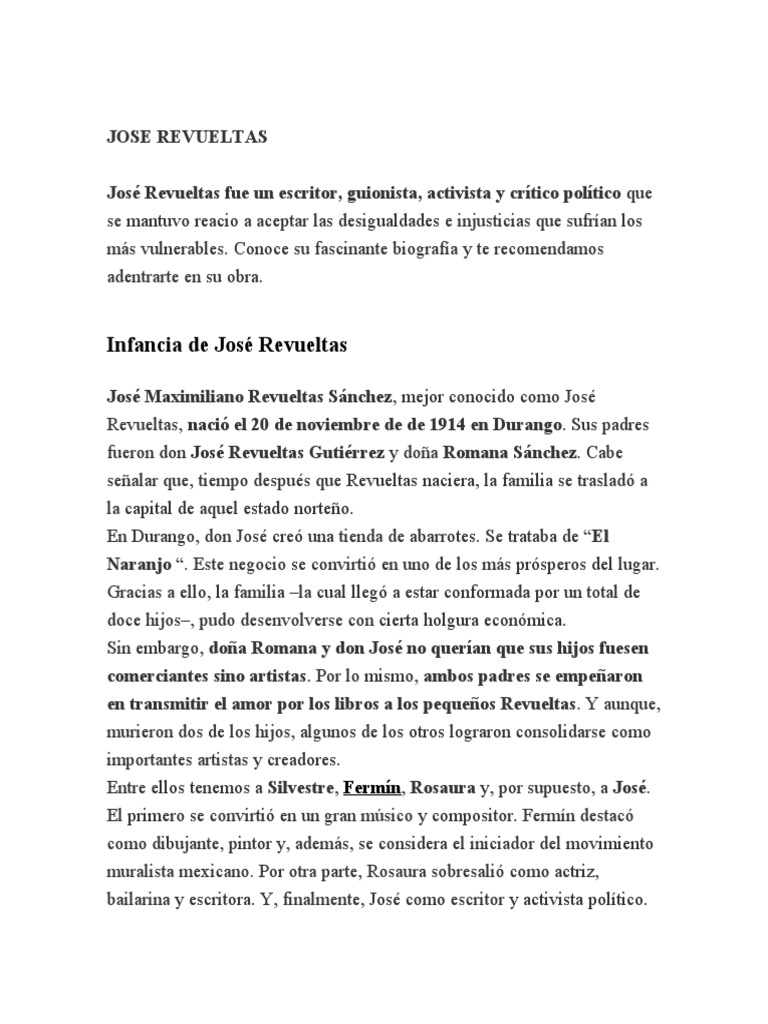 Jose Revueltas PDF