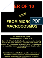 Earth and Universe Macro to Micro Distance