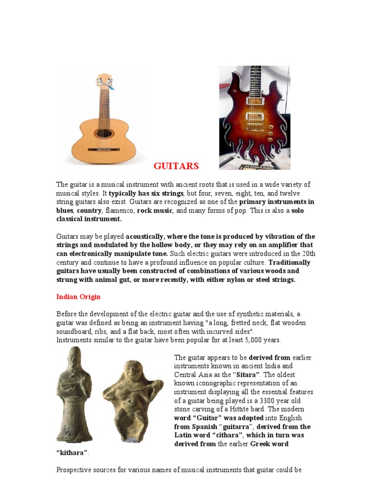 Guitars | PDF | Guitars | String Instruments