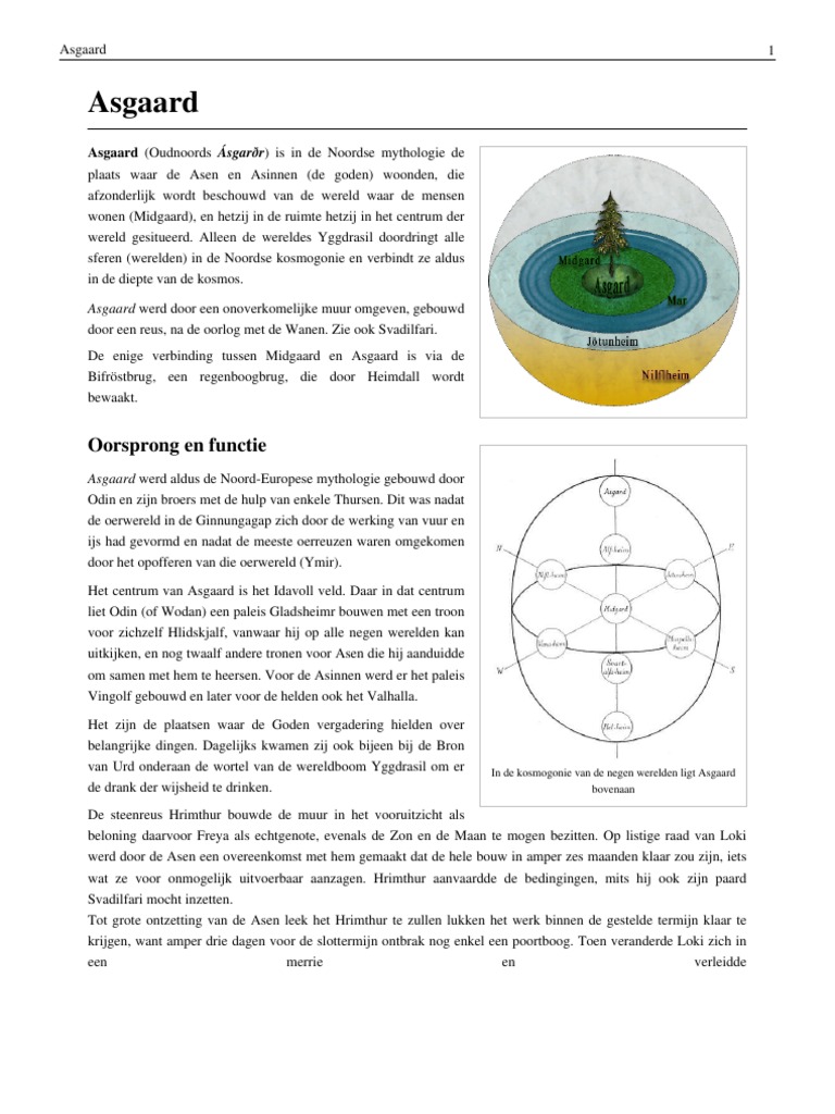 Asgaard (Mythologie) | PDF