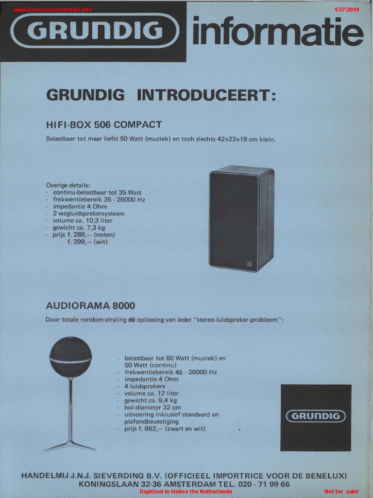 Enceintes Médium Grundig Hifi Box - Occasion Pour Système Audio Vintage
