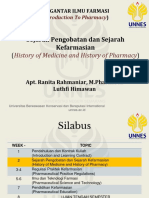 History of Medicine and Pharmacy