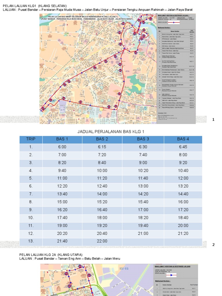 Laluan Bas Smart Selangor & Jadual Perjalanan  PDF