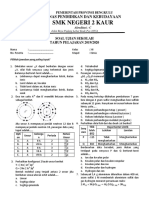 Soal Ujian Sekolah Kimia SMK 2 2019-2020