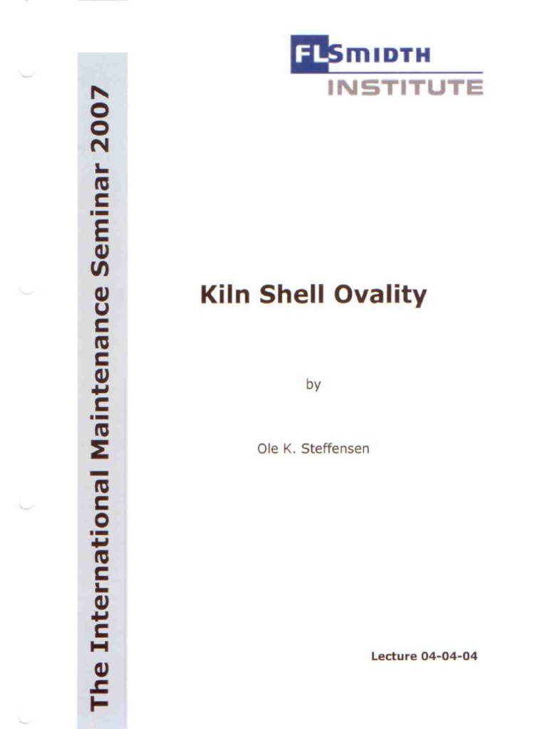 Kiln Shell Ovality FLS PDF