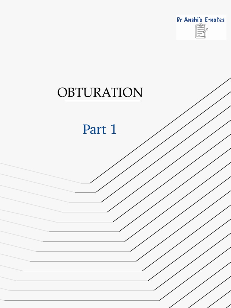 Techniques for Root Canal Obturation | PDF