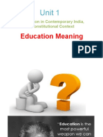 Education Meaning