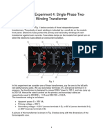 EE 340L - Exp 4 - Power Transformer