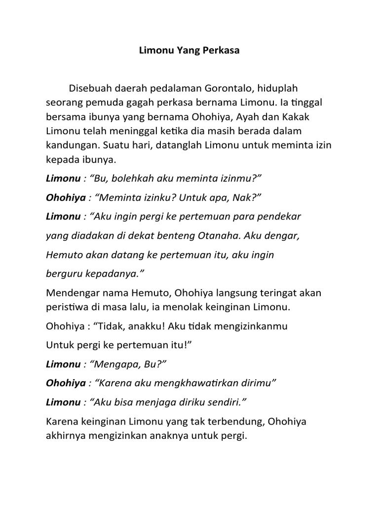 Limonu: Kisah Perjuangan dan Keadilan | PDF