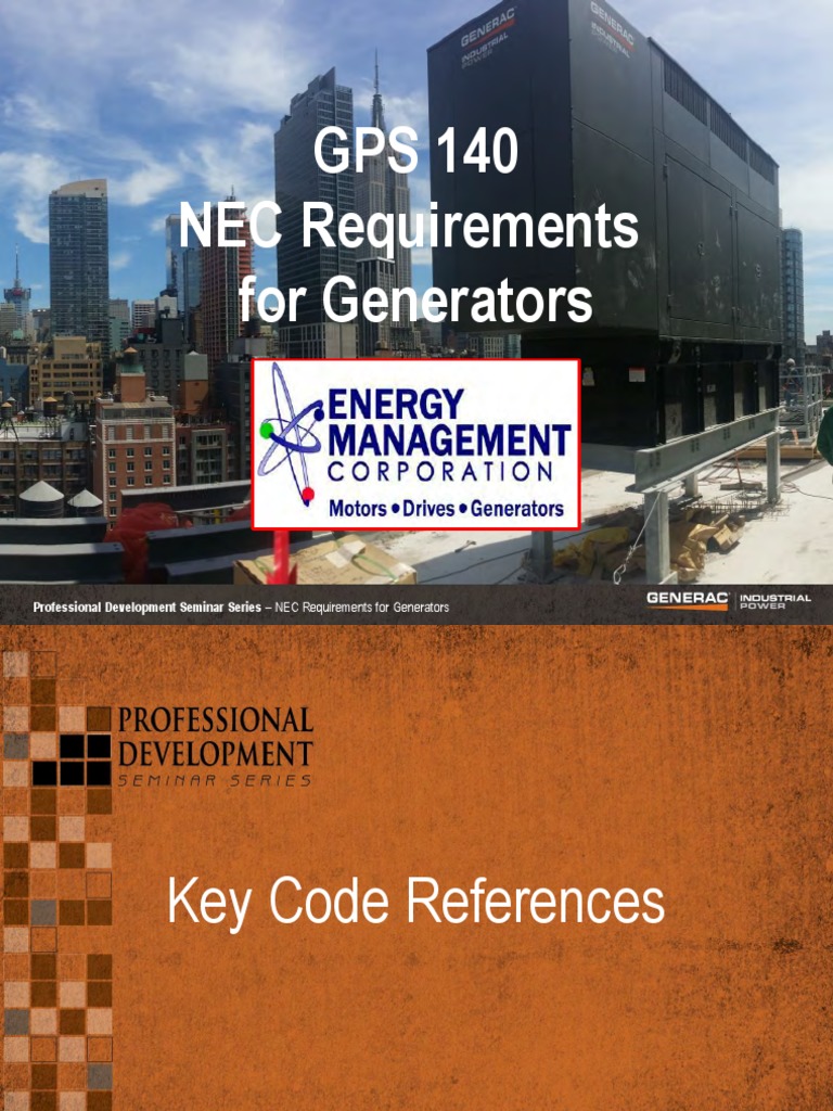 NEC Requirements For Generators PDF Electrical Wiring Electric Generator